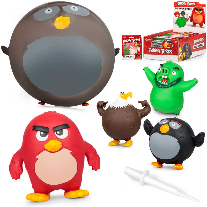 Angry BIRDS Pallone Palla Gonfiabile Blow-UP Spremere Animale BOUNCING BALLS Regalo UK 